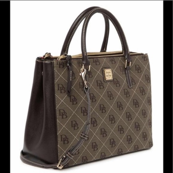 Dooney & Bourke Willa Zip Logo Satchel Bag, NWT - Picture 5 of 16